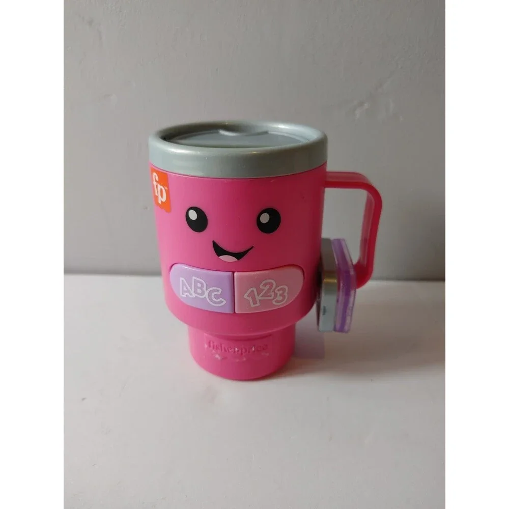 Fisher-Price Laugh Learn Wake up Learn Coffee Mug - Pink Tested